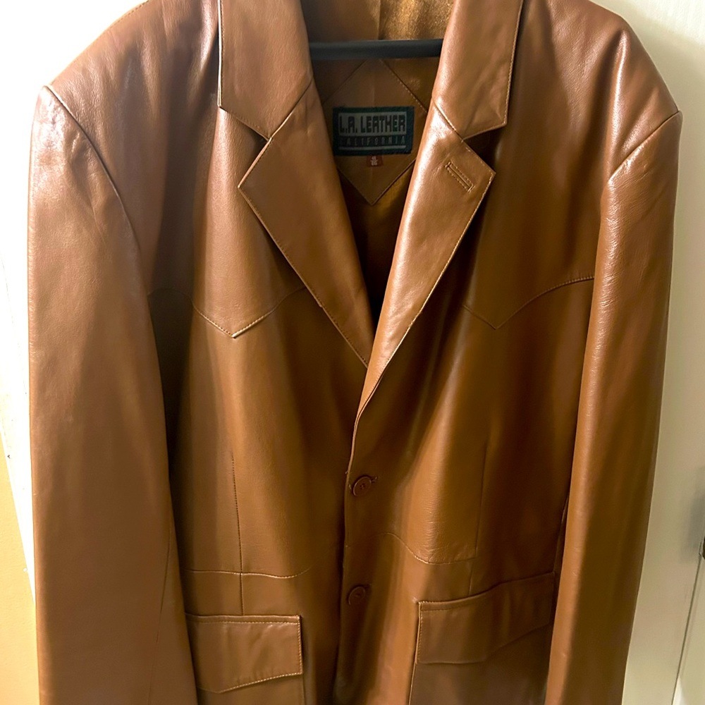 L.A. Leather Brown Jacket - size 48
